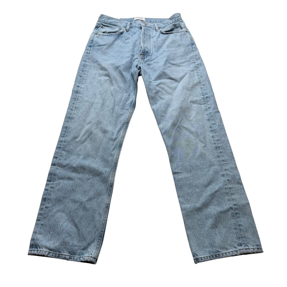 AGOLDE 90's Jean Light Blue High Rise Force Straight Leg Women's Size 27